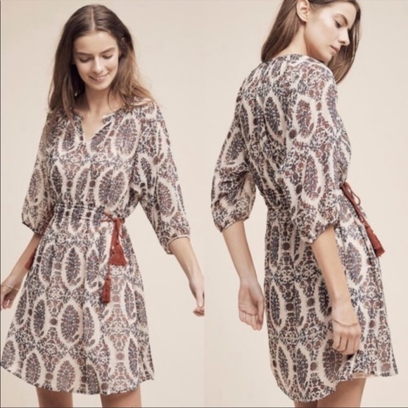 Anthropologie Dresses & Skirts - Floreat pheasant casual dress